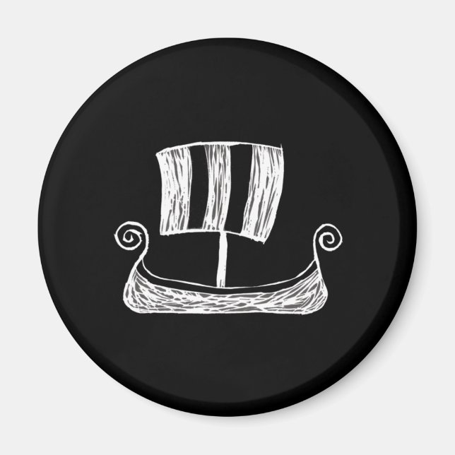 Viking Ship Magnet (Vorne)