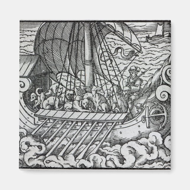 Viking Ship Magnet (Vorne)