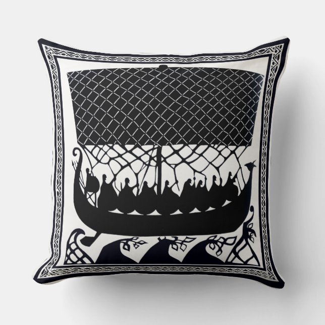 Viking Ship to Paradise Kissen (Vorderseite)