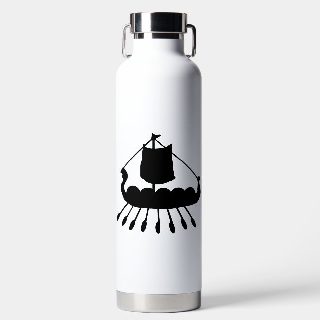 Viking Ship Water Flasche (Vorderseite)