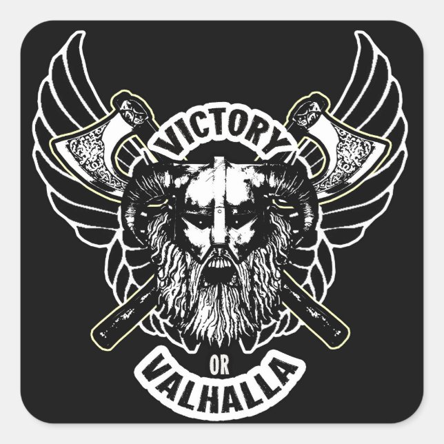 Viking - Sieg oder Valhalla Stickers (Vorderseite)