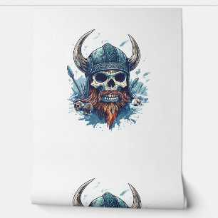 Viking Skull Berserker Tapete