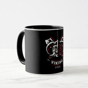 "Viking Skull-Logo mit Achsen" Tasse