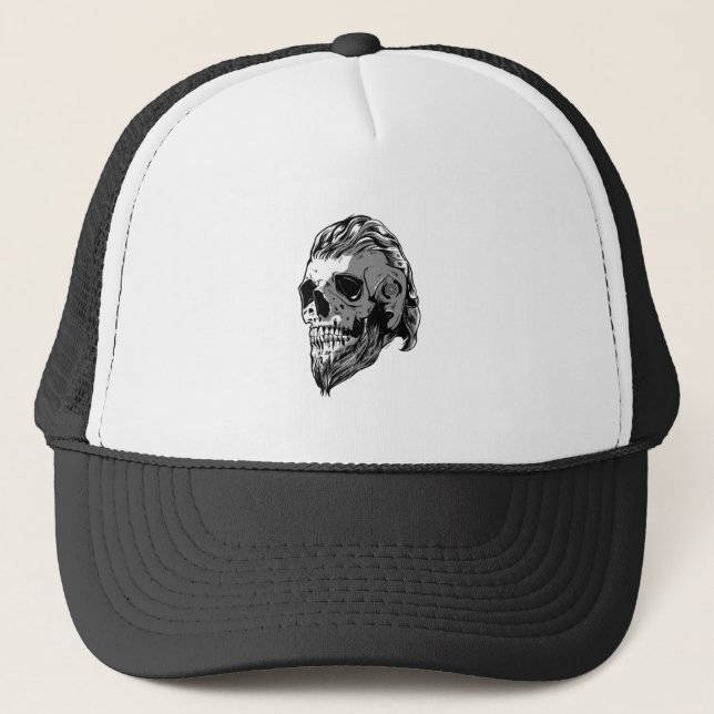 Viking Skull Truckerkappe (Vorderseite)