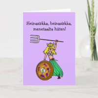 Viking St. Urho's Day Card bei Frauen