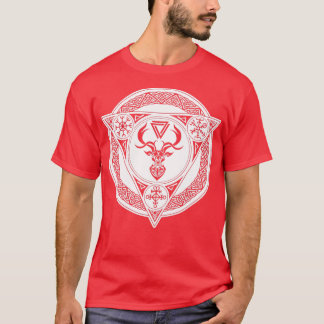 Viking Stag Vegvisir Helm von Awe Valknut Norse od T-Shirt