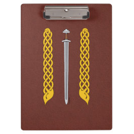 Viking Sword und Plaitwork Klemmbrett