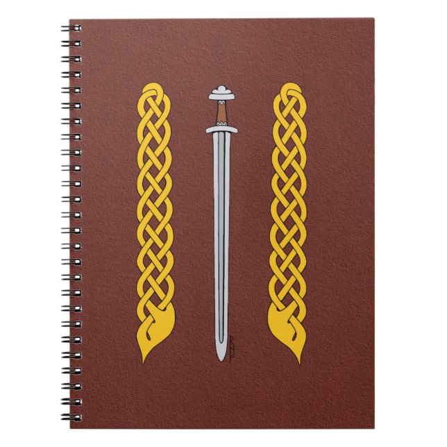 Viking Sword und Plaitwork Notizblock (Vorderseite)