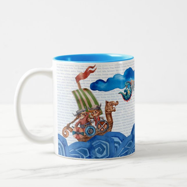 Viking-Tasse Zweifarbige Tasse (Links)