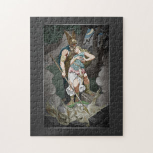 VIKING THEMA WEDDING JAHRESTAG PUZZLE
