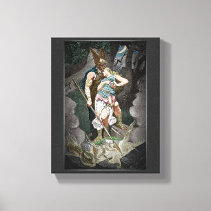 VIKING-THEMEN HOCHZEIT JUBILÄUM LEINWANDDRUCK