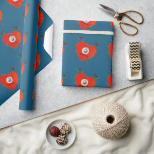 Viking Valentine Geschenkpapier