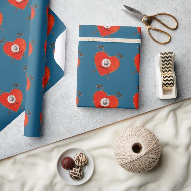 Viking Valentine Geschenkpapier (Kunsthandwerk)