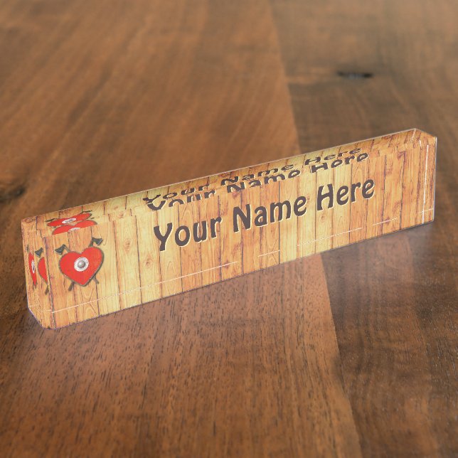 Viking Valentine Namensplakette (Seite)