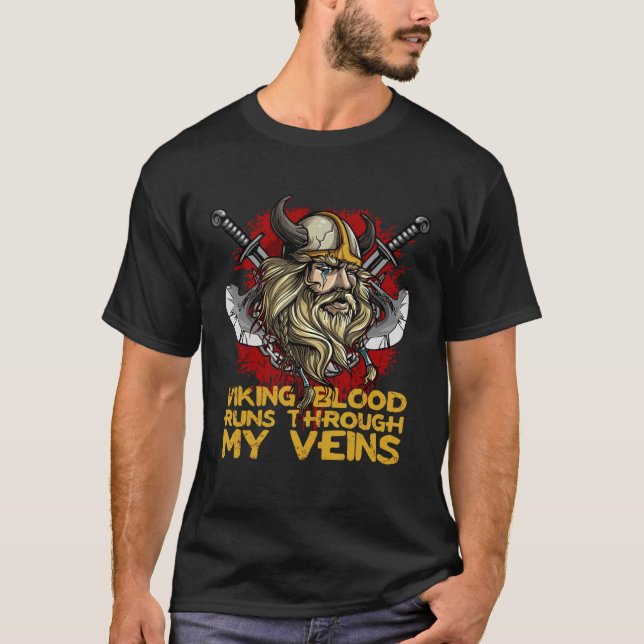 Viking Valhalla Nordic Gods Thor T-Shirt (Vorderseite)