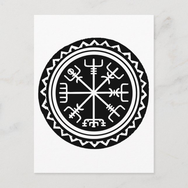 Viking Vegvisir Compass Postkarte (Vorderseite)