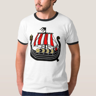 Viking versenden lang für Wikinger-Segelschiff T-Shirt
