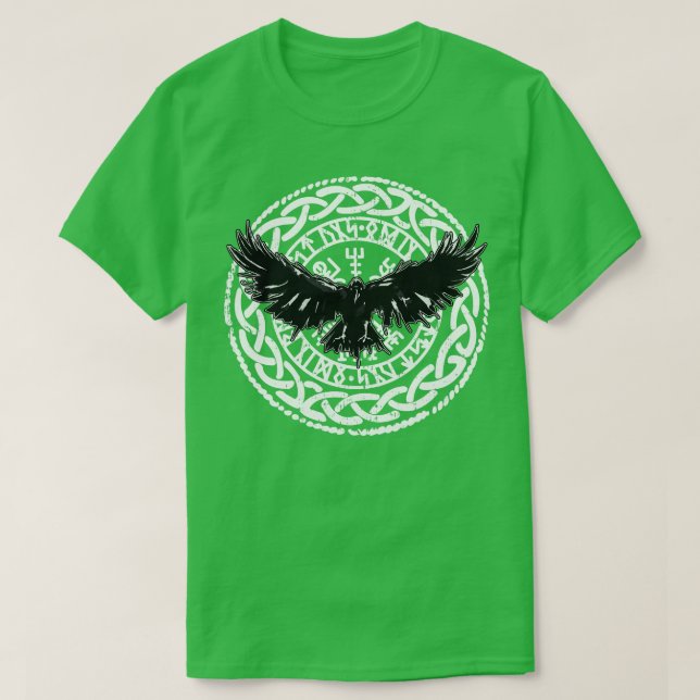 Viking Vikings Nordic Nordic Skandinavien Raven Ve T-Shirt (Design vorne)