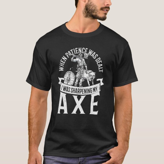 Viking Warrior Ax Viking Valhalla Norse Mytholog T-Shirt (Vorderseite)