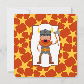 Viking Warrior Boy Geburtstagsparty Einladung