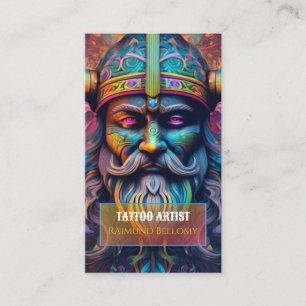 Viking Warrior Business Card Visitenkarte