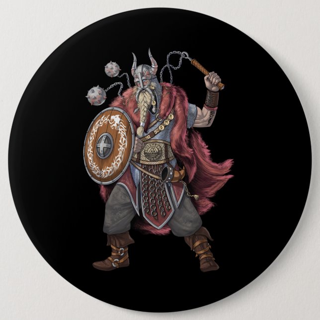 Viking Warrior Button (Vorderseite)