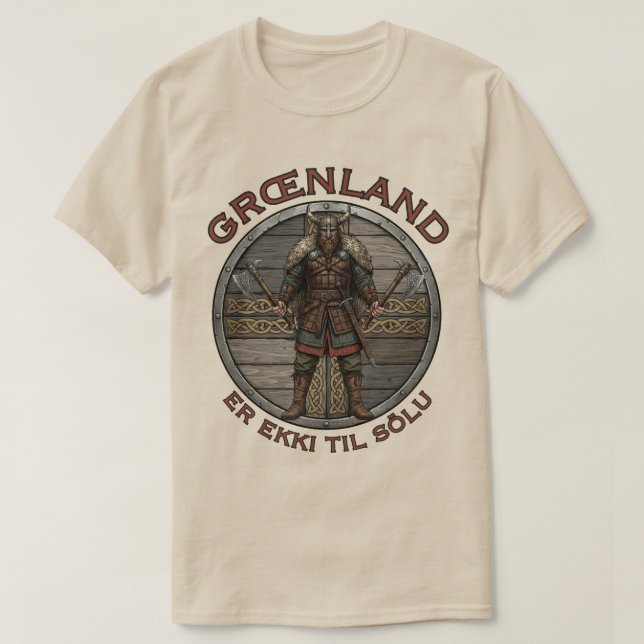 Viking Warrior Greenland  T-Shirt (Design vorne)