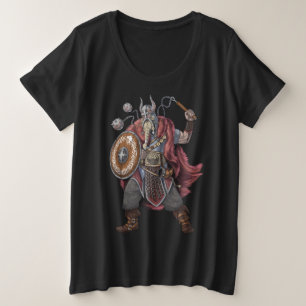 Viking Warrior Große Größe T-Shirt