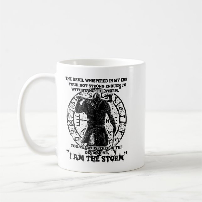 Viking Warrior I bin der Sturm Kaffeetasse (Links)
