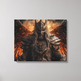 Viking Warrior Knight - Stretched Canvas Print Leinwanddruck