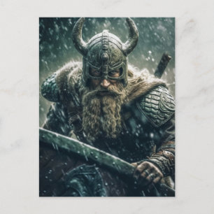 Viking Warrior Postkarte