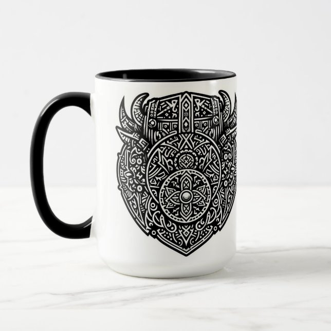 Viking Warrior Shield Tasse (Links)