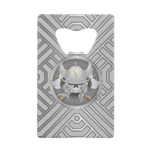 Viking Warrior Skull Geldbeutel Flaschenöffner