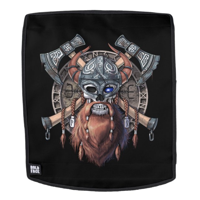Viking Warrior Skull Rucksack (Abnehmbare Front)