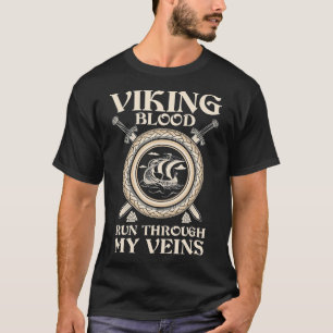 Viking Warrior Valhalla Nordic Odin Nord Vintag T-Shirt