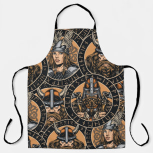 Viking Warriors: Vintages Muster Schürze