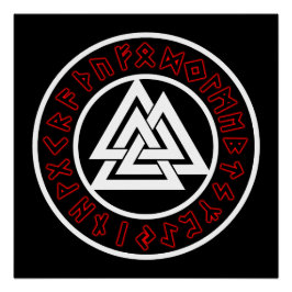 Viking White Triscalion Poster