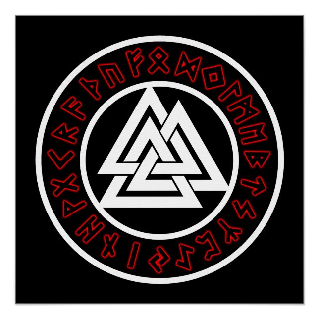 Viking White Triscalion Poster (Vorderseite)