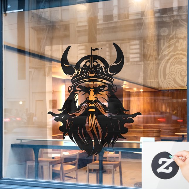 Viking Window Clying Fensteraufkleber (Café-Fenster)