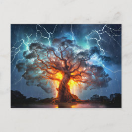 Viking Wold tree Yggdrasil at Ragnarök Postkarte
