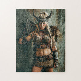 Viking Woman Channeling the Amazon Vibe Puzzle