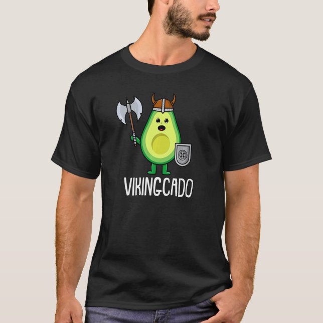 Vikingcado Norsemen Viking Nordic Warrior Valhall T-Shirt (Vorderseite)