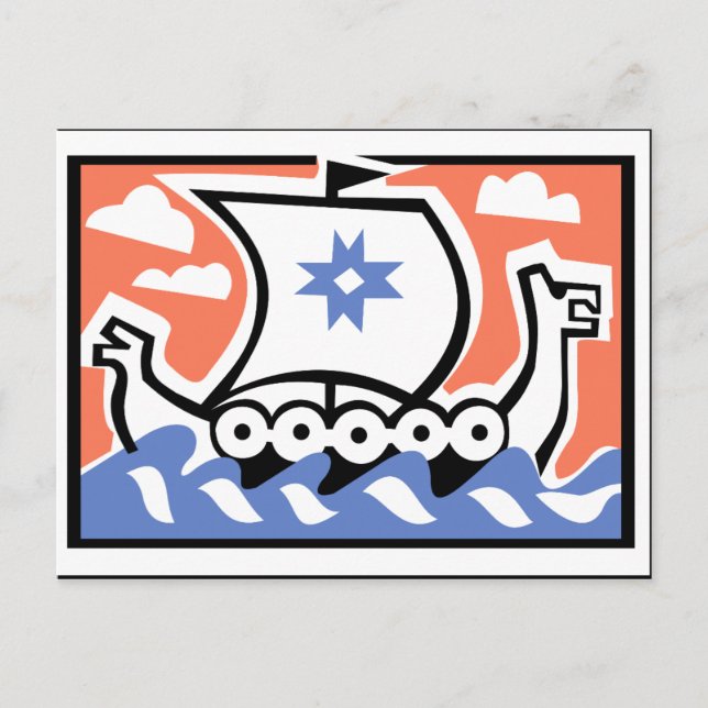 VikingLongboat Postkarte (Vorderseite)