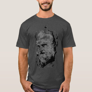 VIKINGS BJORN Black on White T-Shirt