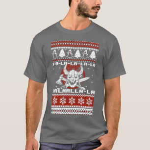 Vikings Christmas Ugly Sweater Valhala T-Shirt