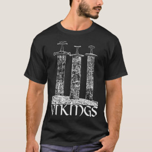 Vikings Der vikende Northman Valhalla 3 Schwerter T-Shirt