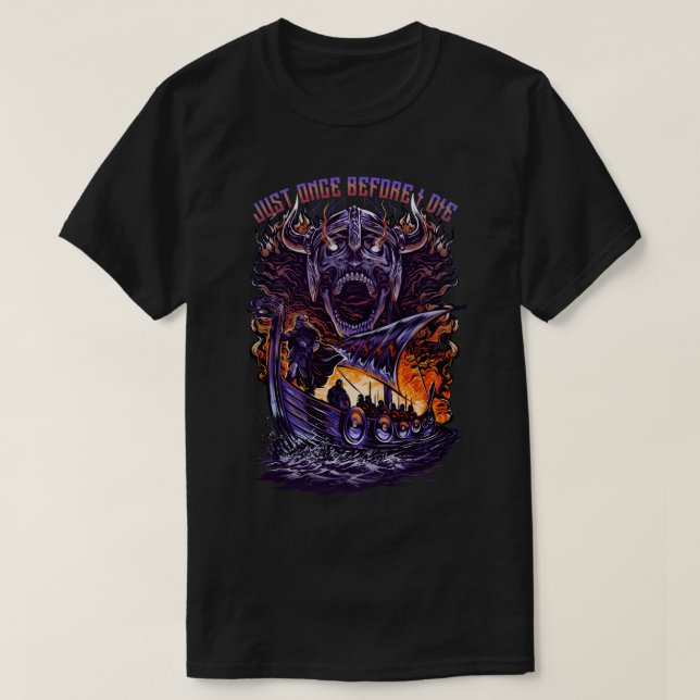 Vikings Fans nur ein Mal, bevor ich eine tolle Sze T-Shirt (Design vorne)