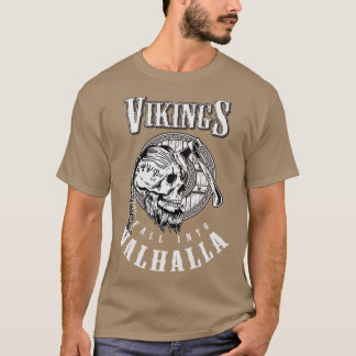 Vikings Herbst in Valhalla Viking Motiv mit ax T-Shirt