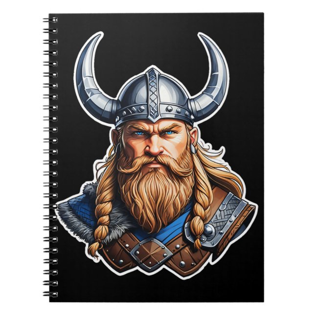 Vikings Nordic Man Notizblock (Vorderseite)