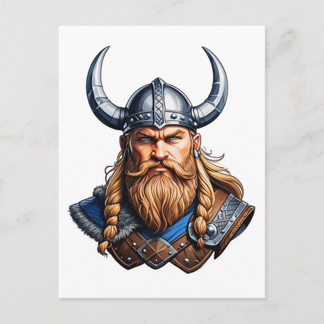 Vikings Nordic Man Postkarte (Vorderseite)